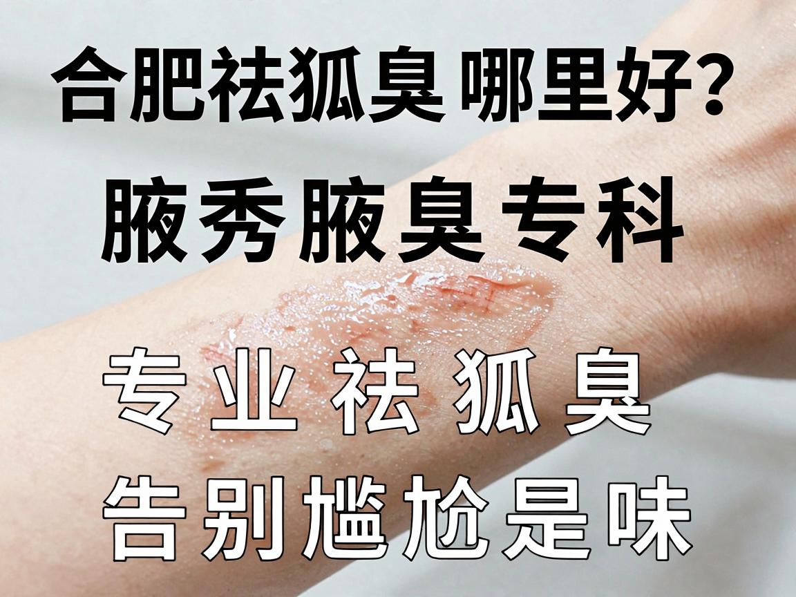 合肥祛狐臭哪里好？合肥腋秀腋臭专科，专业祛狐臭，告别尴尬异味
