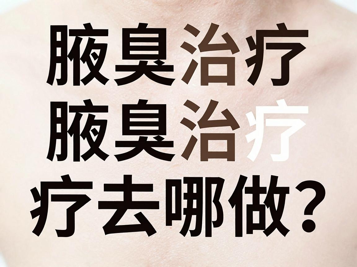 合肥腋臭治疗去哪做？这篇腋臭治疗指南说清合肥腋臭治疗的关键