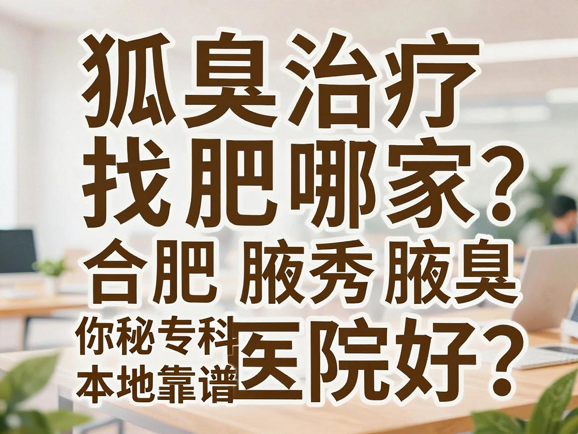 狐臭治疗找合肥哪家医院好？合肥腋秀腋臭专科为你揭秘本地靠谱治疗选择