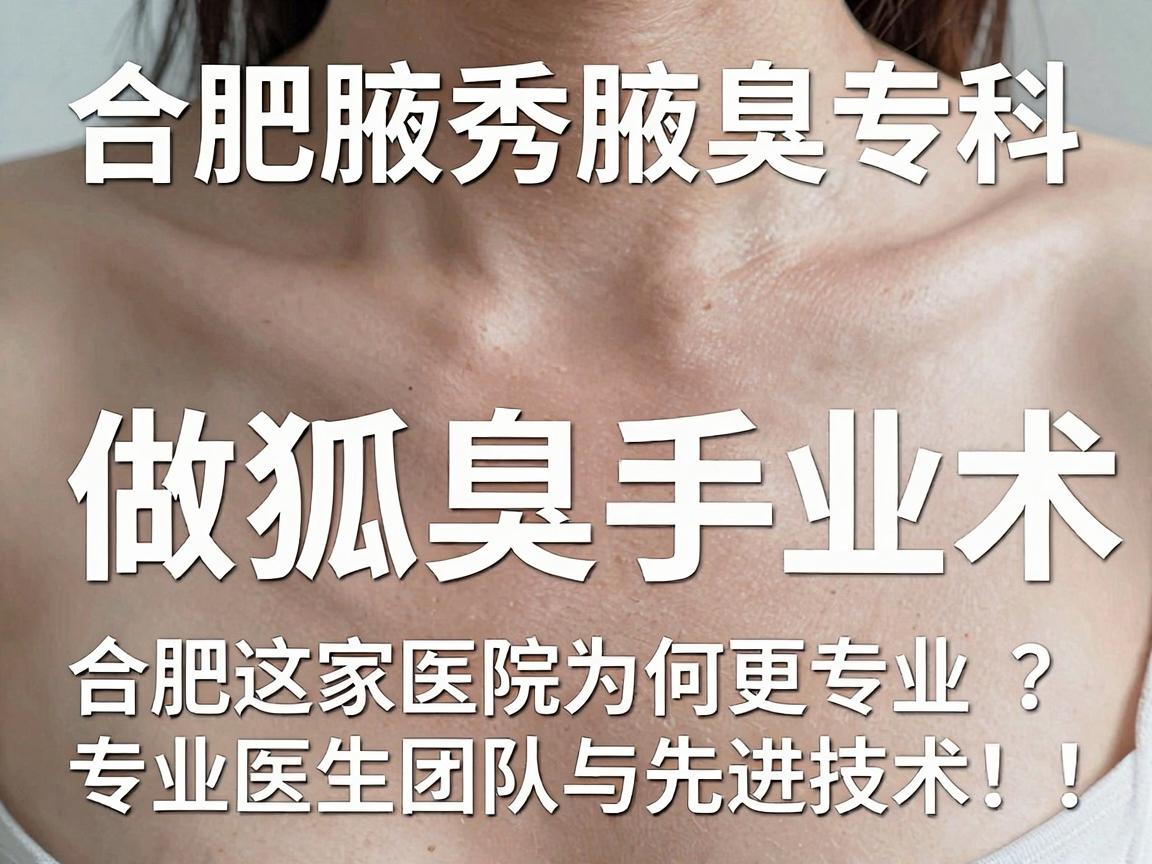 合肥腋秀腋臭专科，做狐臭手术，合肥这家医院为何更专业？专业医生团队与先进技术，让狐臭问题不再尴尬