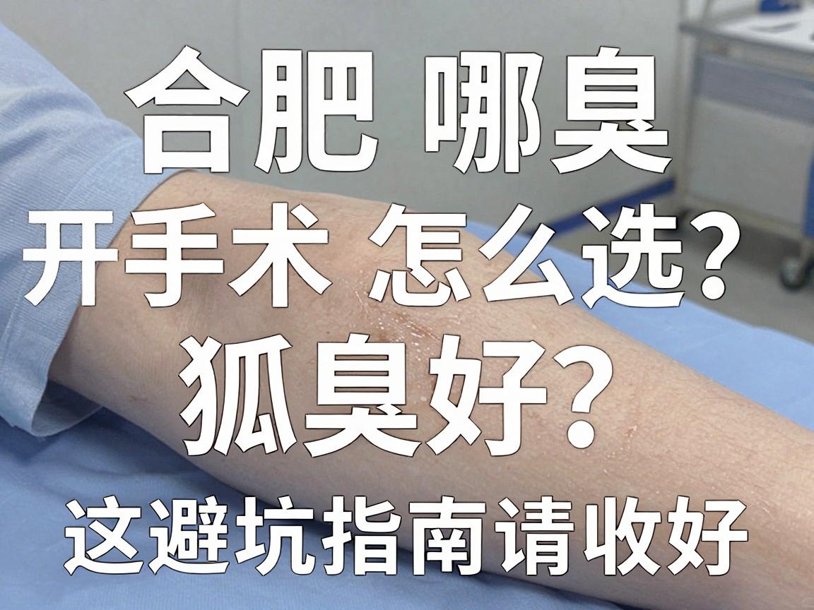 合肥腋臭手术怎么选？合肥哪开狐臭好？这份避坑指南请收好