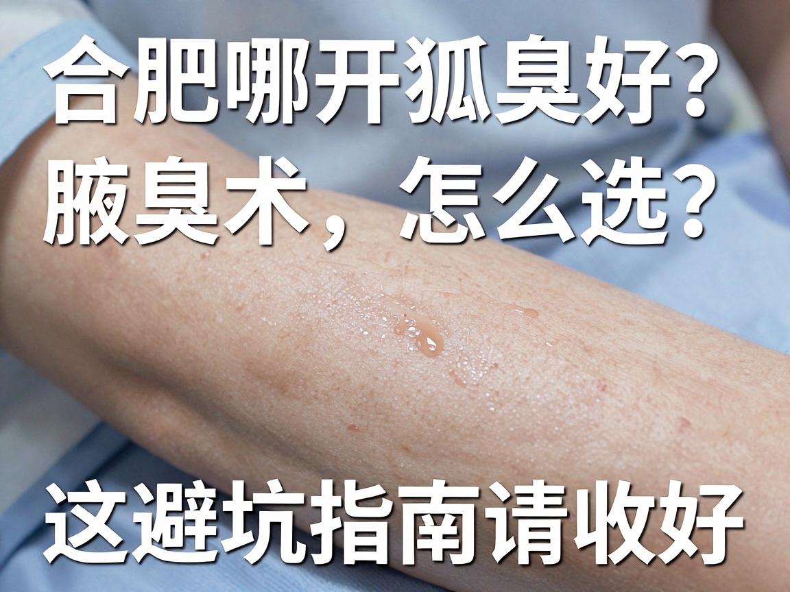 合肥腋臭手术怎么选？合肥哪开狐臭好？这份避坑指南请收好