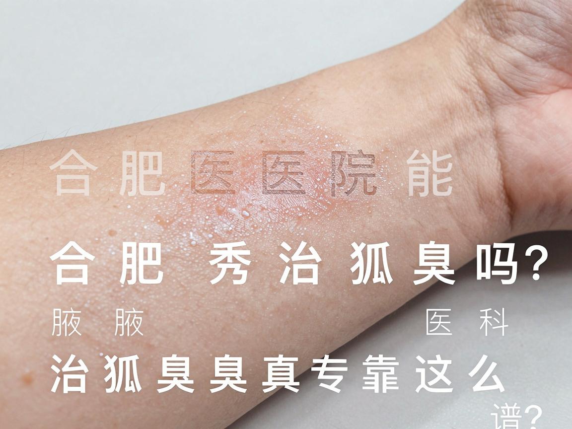 合肥医院能治狐臭吗？合肥腋秀腋臭专科医院治狐臭真有这么靠谱？