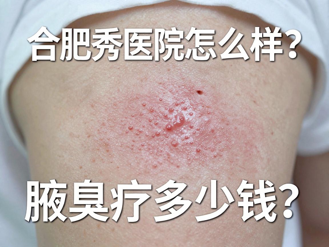 合肥腋秀医院怎么样？腋臭治疗多少钱？一篇讲透腋秀医院收费与效果