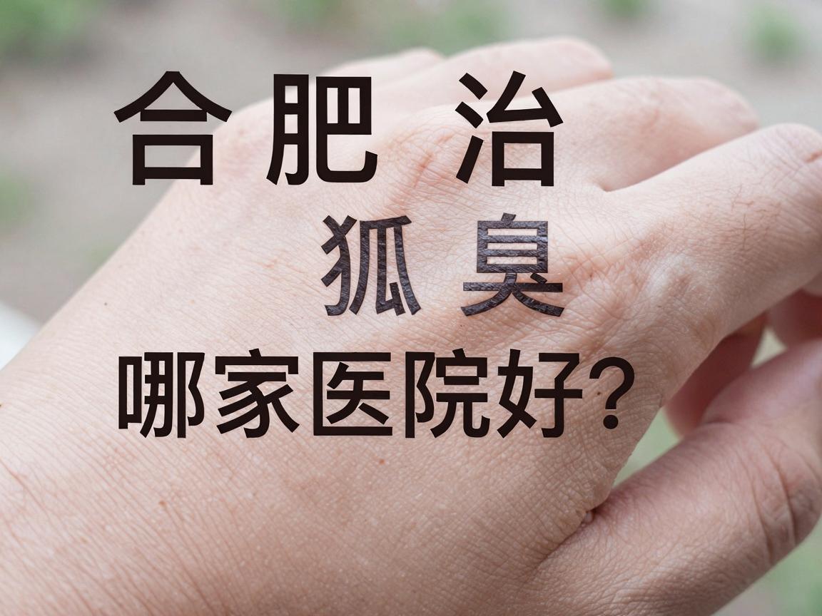 合肥治狐臭哪家医院好？选对医院是治好狐臭的第一步
