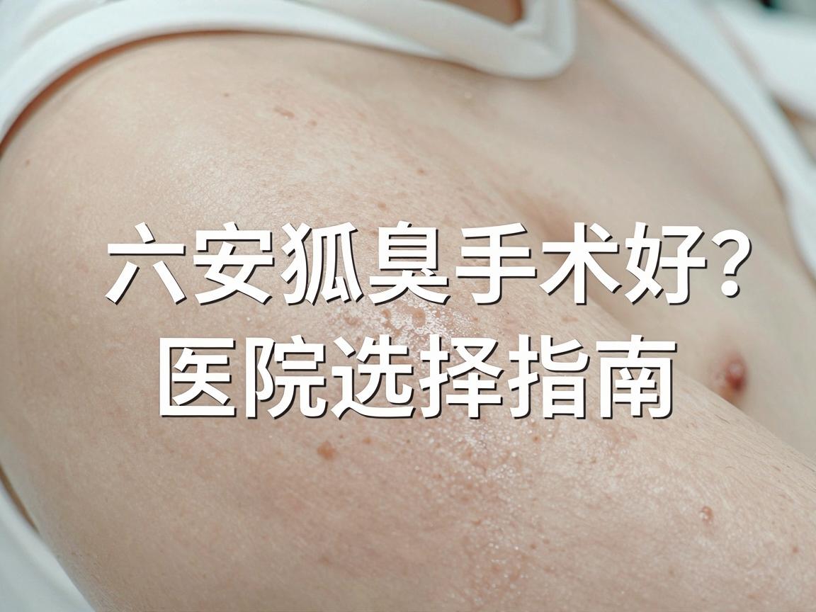 六安哪家医院做狐臭手术好？六安狐臭手术医院选择指南