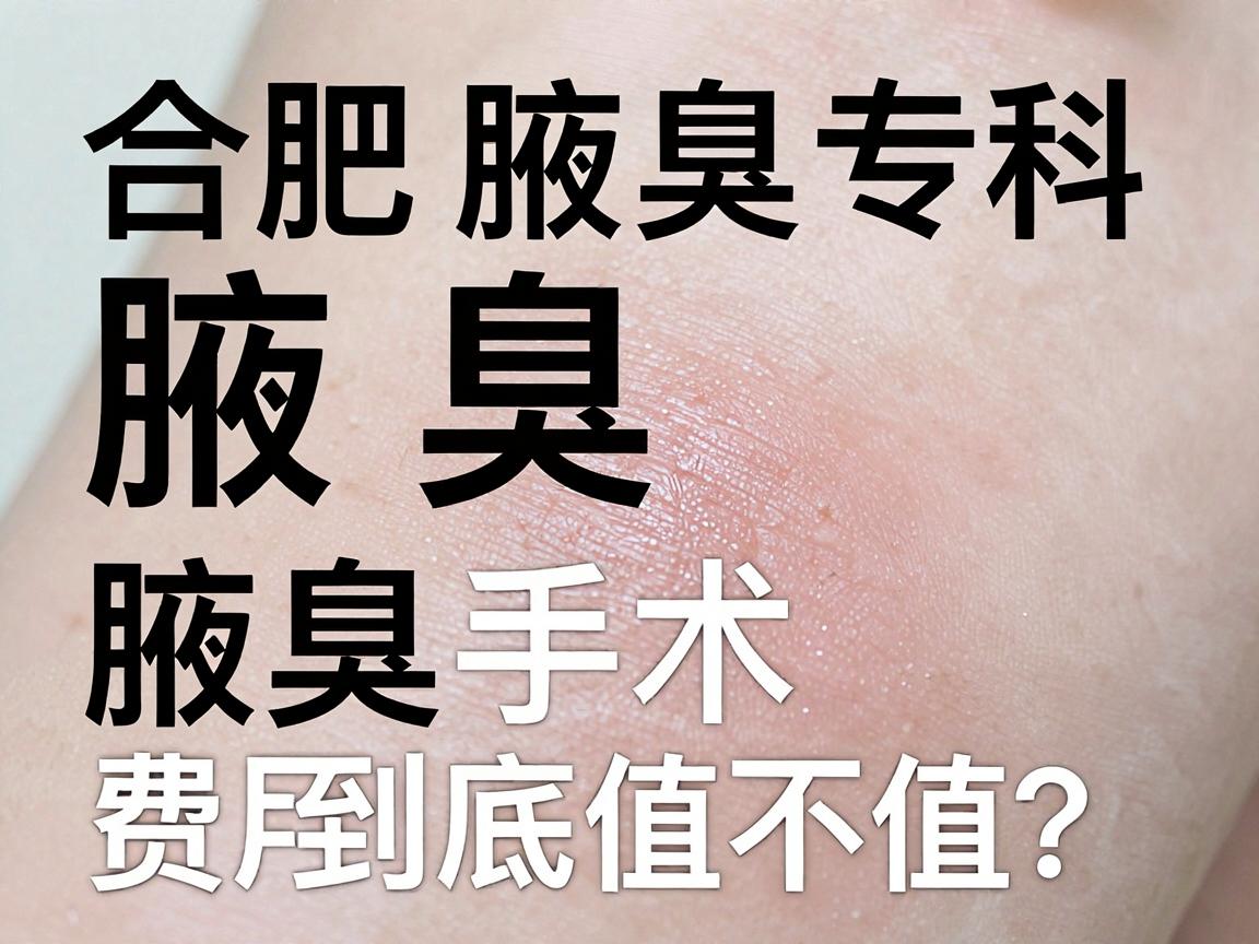 合肥腋秀腋臭专科，腋臭手术价格解析，腋臭手术费用到底值不值？