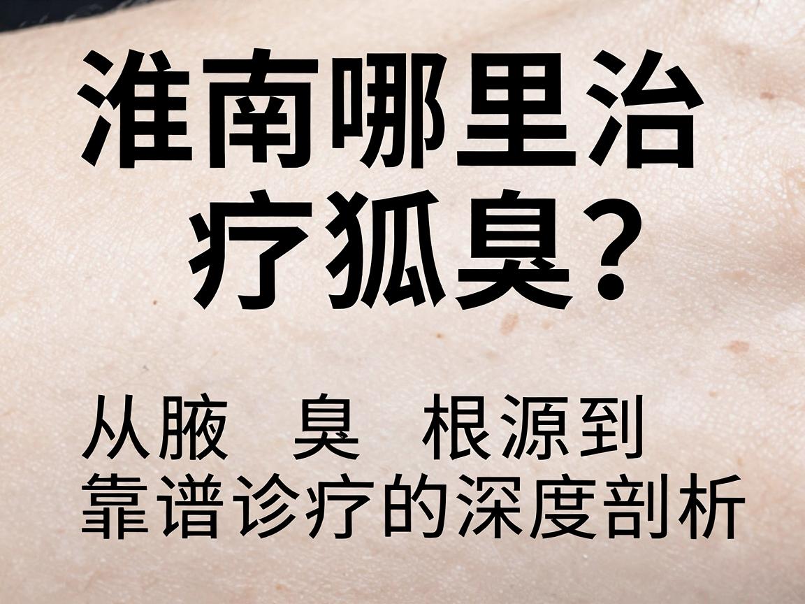 淮南哪里治疗狐臭？从腋臭根源到靠谱诊疗的深度剖析