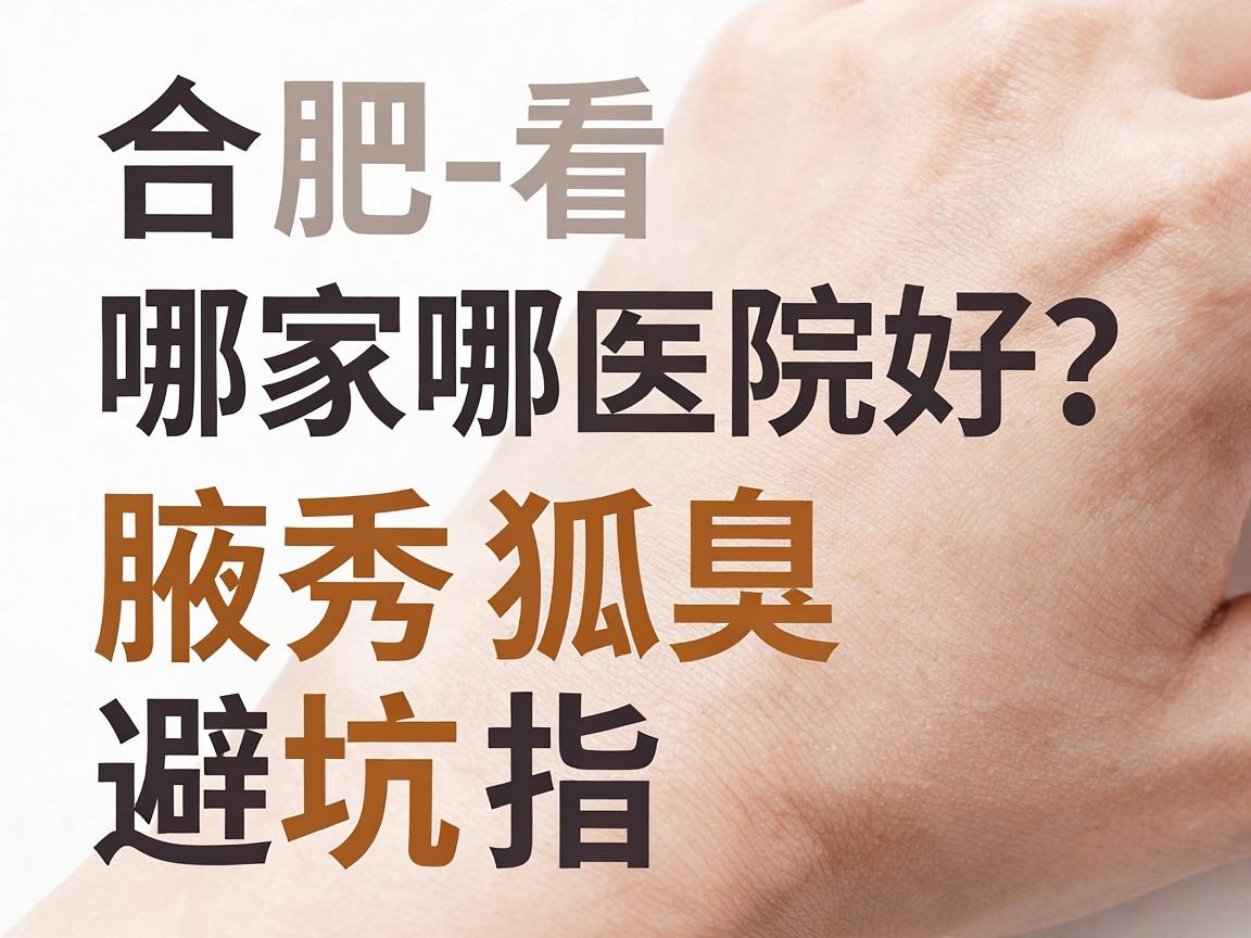 合肥看狐臭哪家医院好？从专业视角拆解腋秀与去狐臭的避坑指南