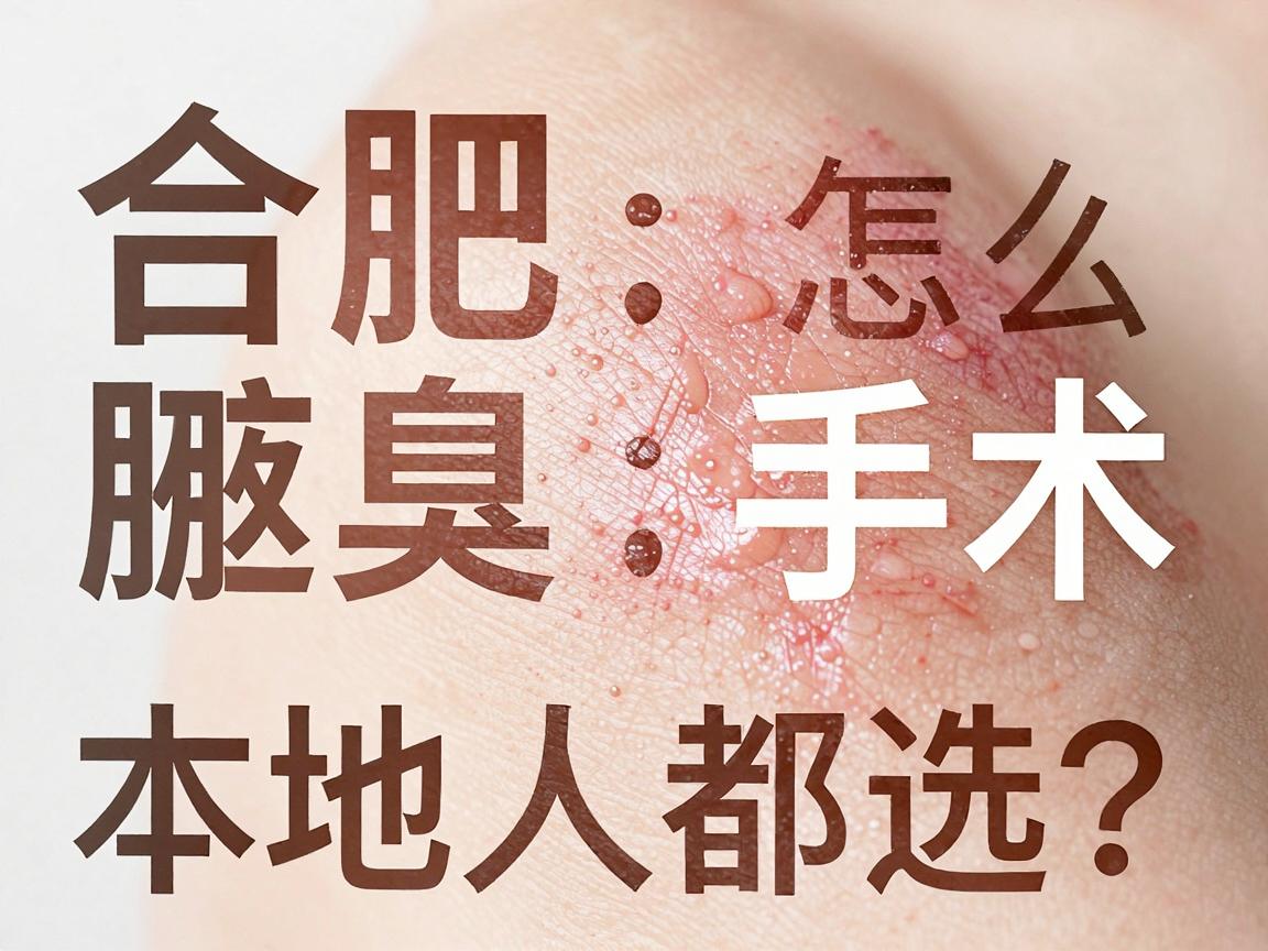 合肥腋臭手术怎么选？本地人都在问的腋臭清除手术医院攻略