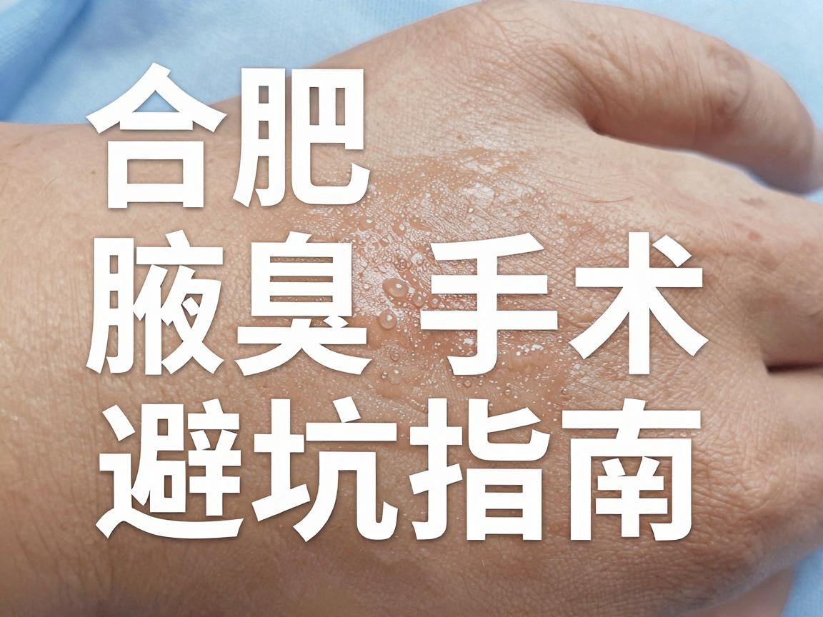 合肥腋臭手术，正规医院怎么选？合肥腋臭手术避坑指南