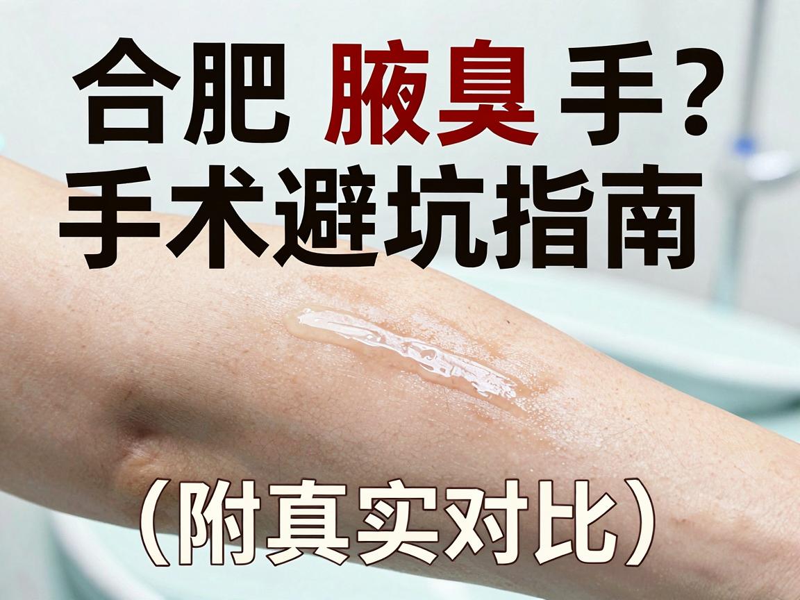 合肥腋臭手术医院怎么选？合肥腋臭手术避坑指南（附真实对比）