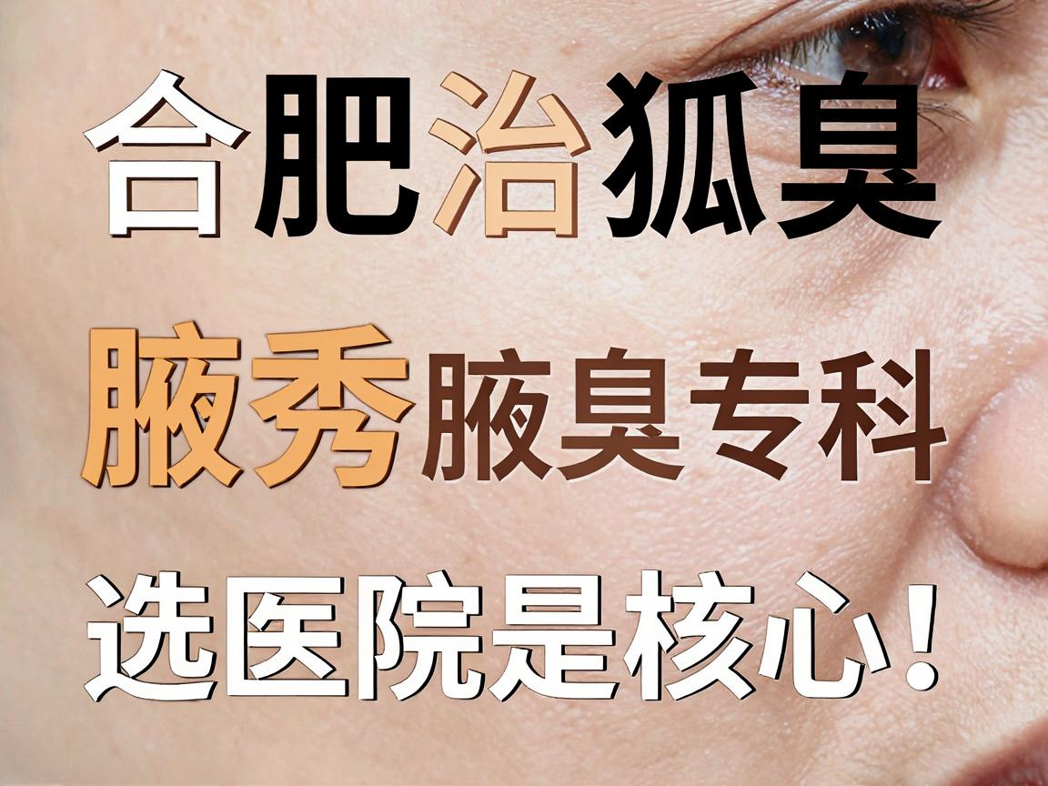 合肥治狐臭，选对医院是核心！合肥腋秀腋臭专科核心优势解析