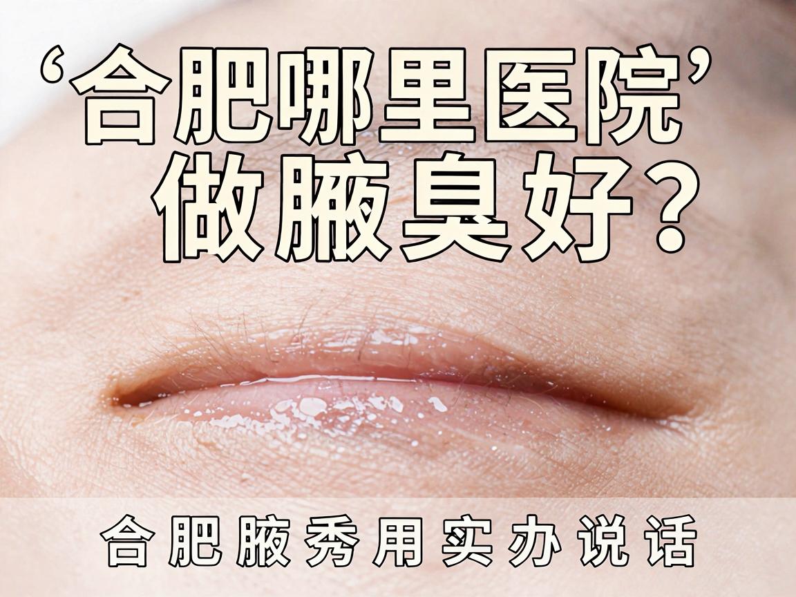 合肥哪里医院做腋臭好？腋臭手术选对医院是关键，合肥腋秀用实力说话