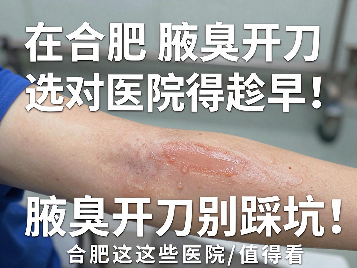 在合肥腋臭开刀，选对医院得趁早！腋臭开刀别踩坑，合肥这些医院值得看