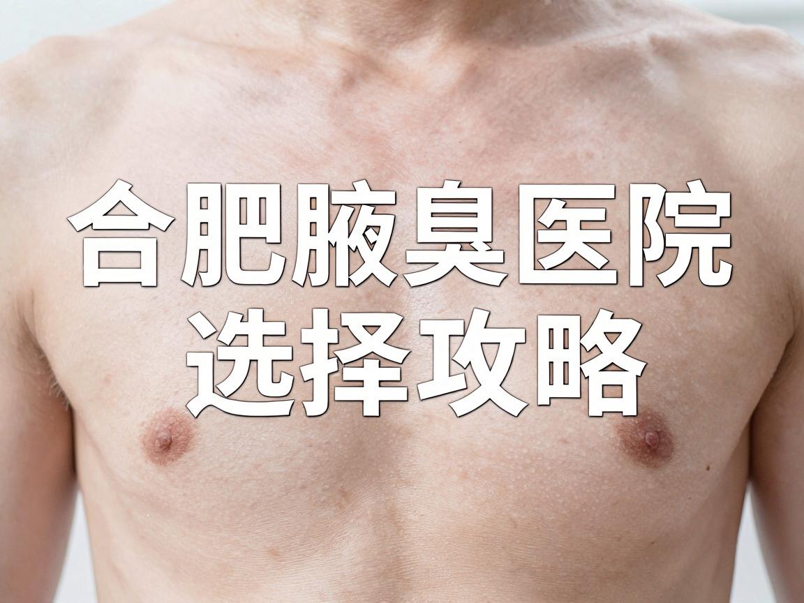 合肥腋臭医院哪家好？合肥腋臭医院选择攻略，帮你避开腋臭治疗误区