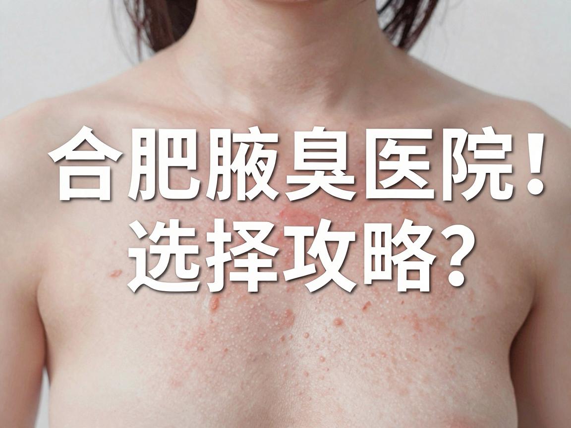 合肥腋臭医院哪家好？合肥腋臭医院选择攻略，帮你避开腋臭治疗误区