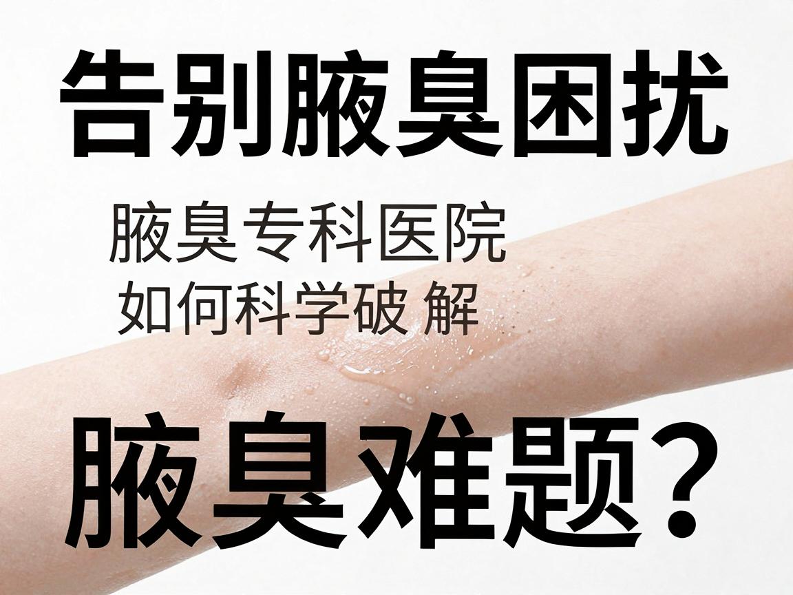 告别腋臭困扰，合肥腋秀腋臭专科医院如何科学破解腋臭难题？