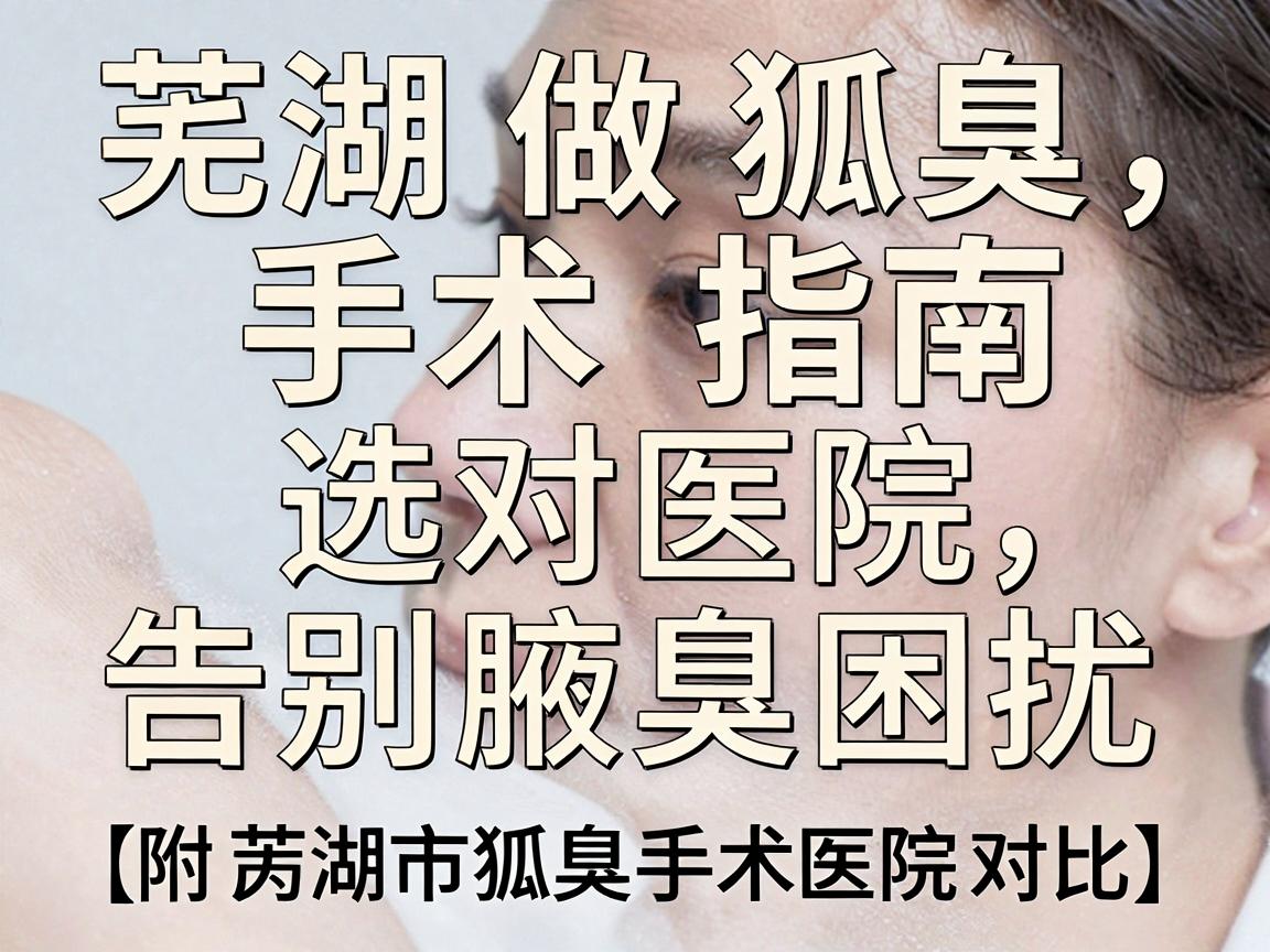 芜湖做狐臭手术指南，选对医院，告别腋臭困扰（附芜湖市狐臭手术医院对比）