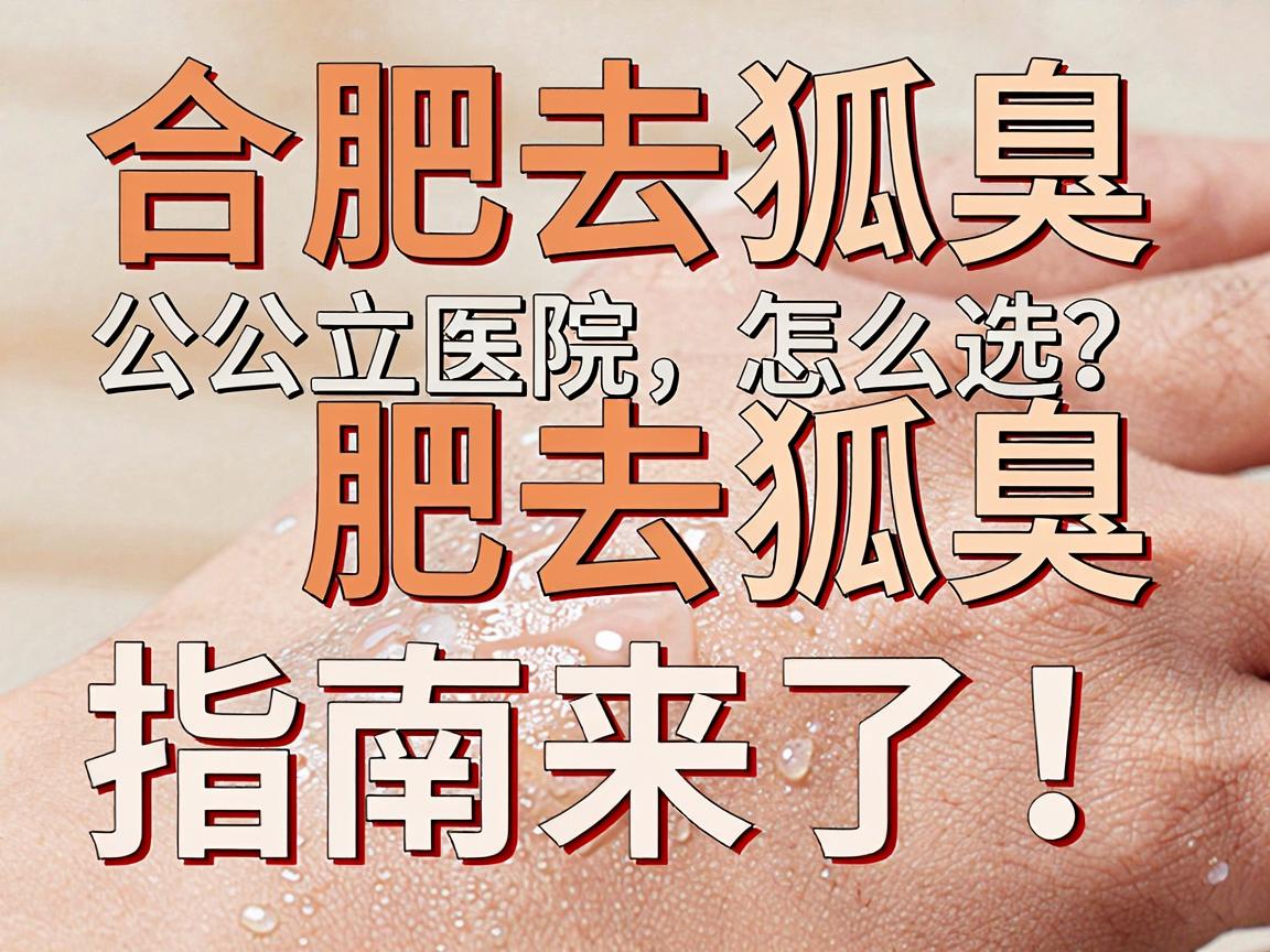 合肥去狐臭，公立医院怎么选？合肥去狐臭指南来了！