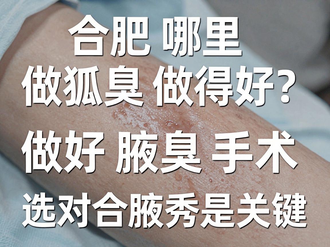 合肥哪里做狐臭做得好？做好腋臭手术，选对合肥腋秀是关键