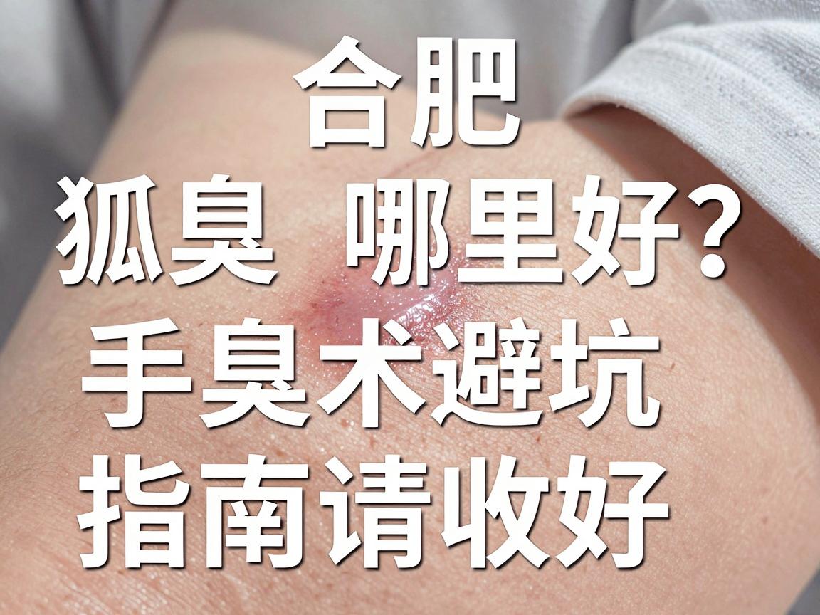 合肥狐臭手术哪里好？这份狐臭手术避坑指南请收好