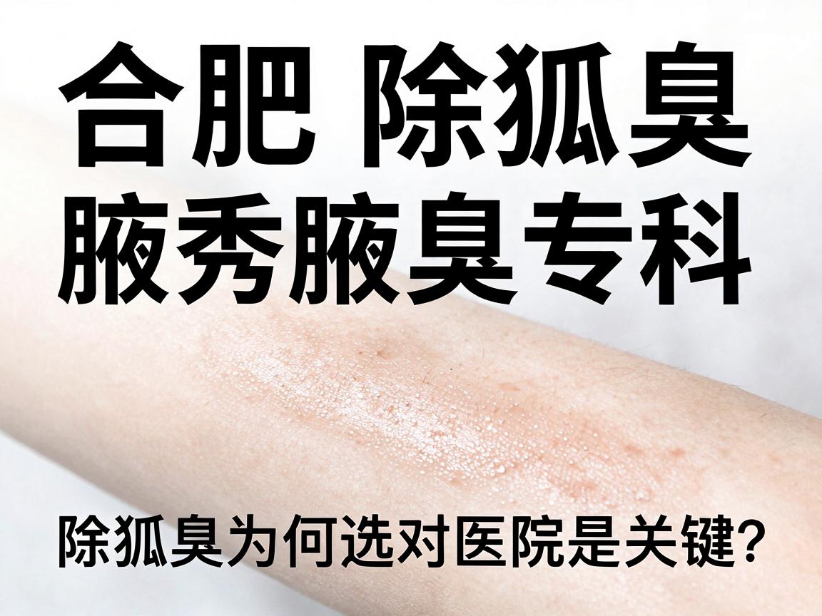 合肥除狐臭，腋秀腋臭专科，除狐臭为何选对医院是关键？