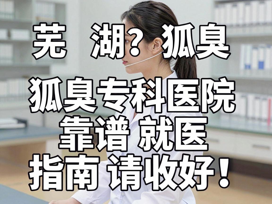 芜湖狐臭专科医院怎么选？狐臭专科医院靠谱吗？这份狐臭专科就医指南请收好！