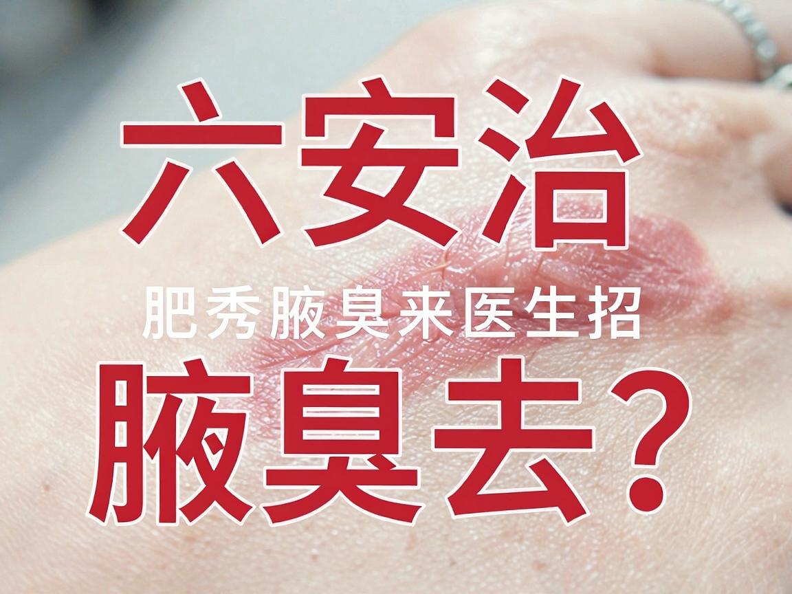 六安治腋臭去哪家医院？合肥腋秀腋臭专科医生来支招