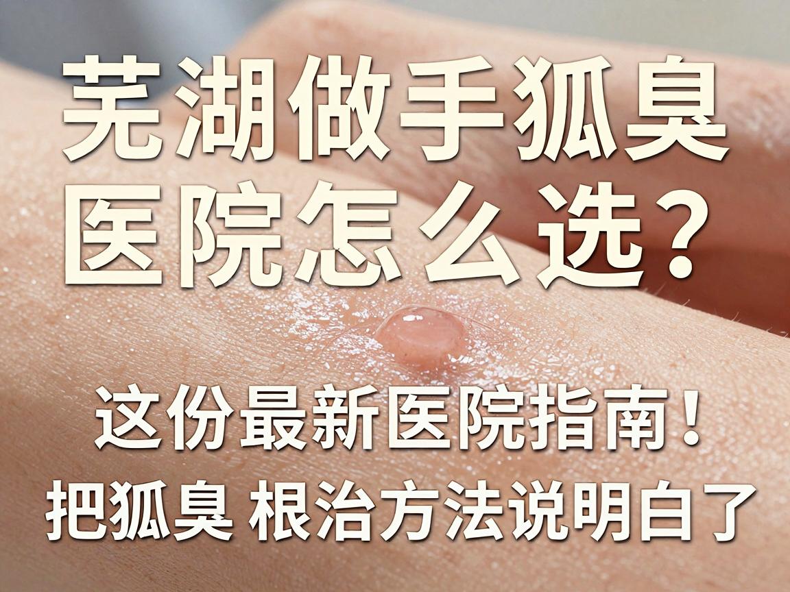 芜湖做狐臭手术医院怎么选？这份最新医院指南，把狐臭根治方法说明白了