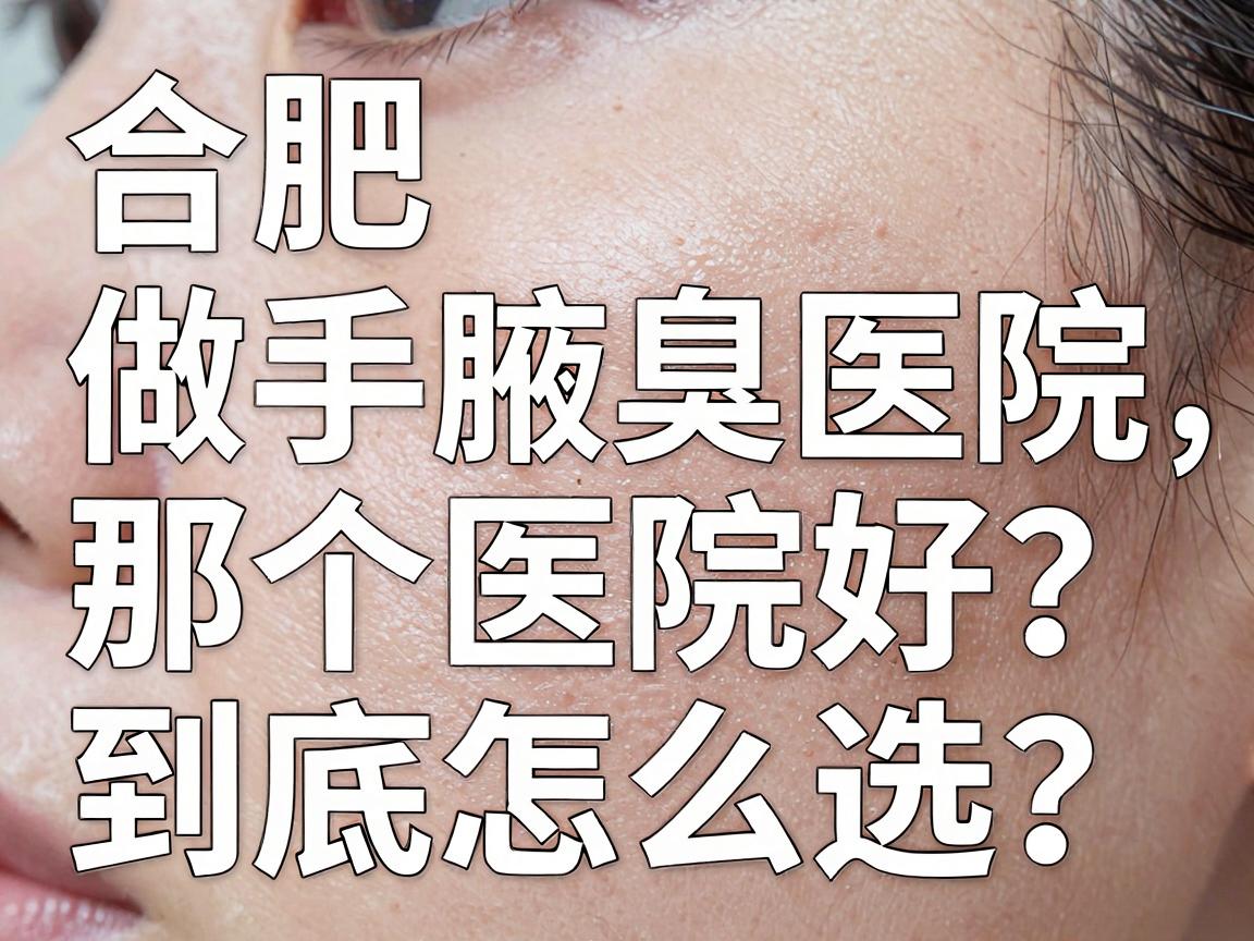 合肥做腋臭手术那个医院好？合肥腋臭医院到底怎么选？别急，这篇干货全说清