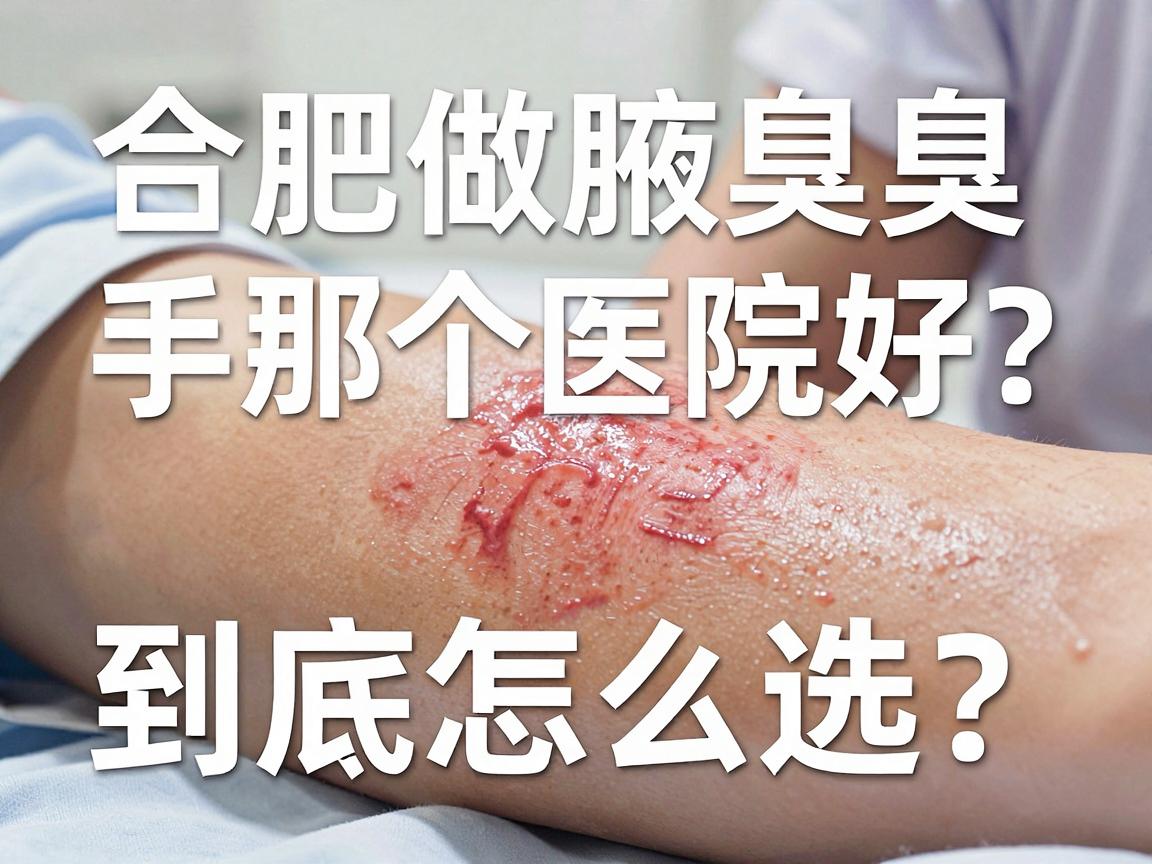 合肥做腋臭手术那个医院好？合肥腋臭医院到底怎么选？别急，这篇干货全说清