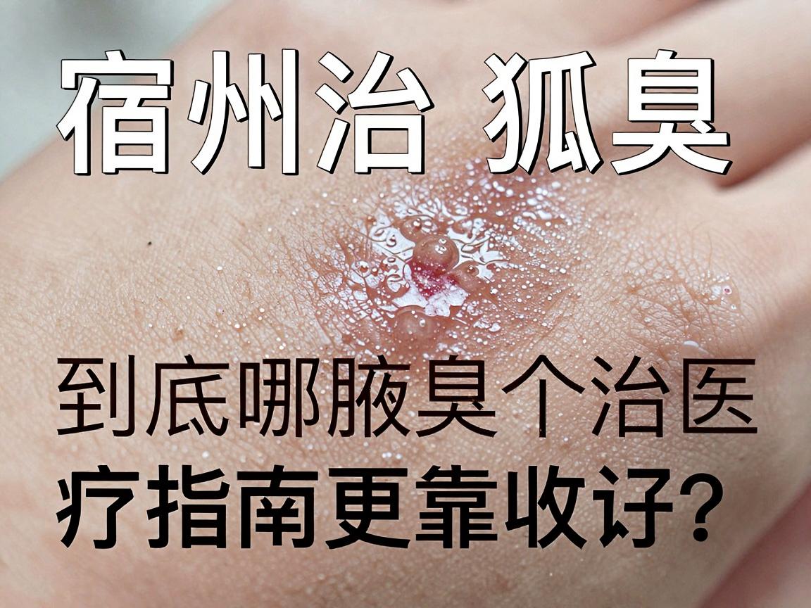 宿州治狐臭，到底哪个医院更靠谱？这份宿州腋臭治疗指南请收好