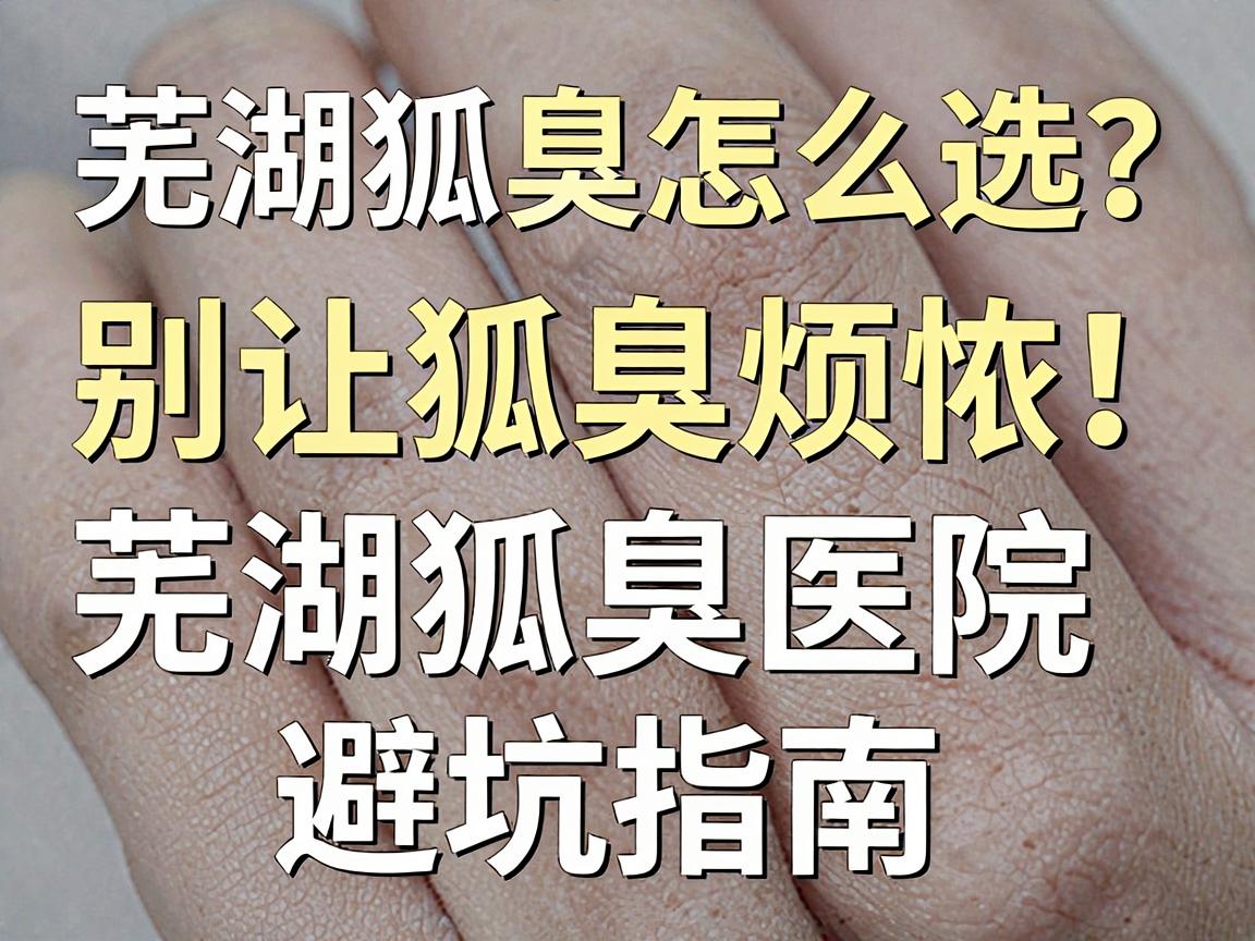 芜湖狐臭医院怎么选？别让狐臭烦恼，芜湖狐臭医院避坑指南