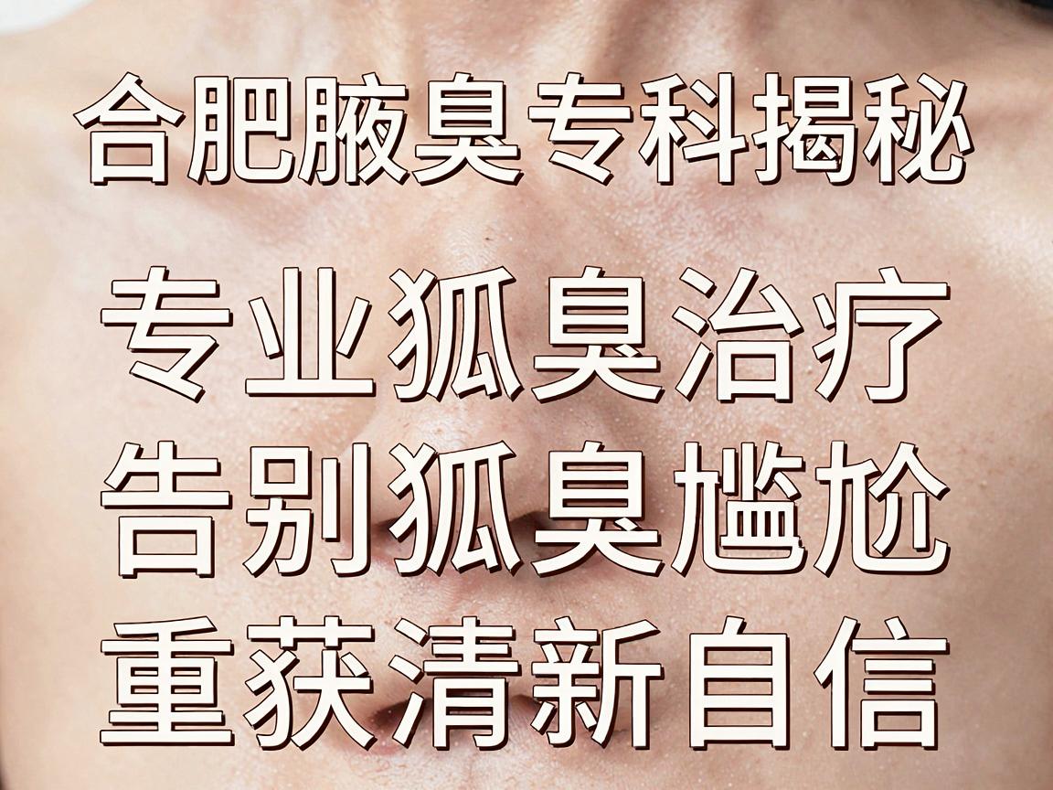 合肥腋臭专科揭秘，专业狐臭治疗，告别狐臭尴尬，重获清新自信