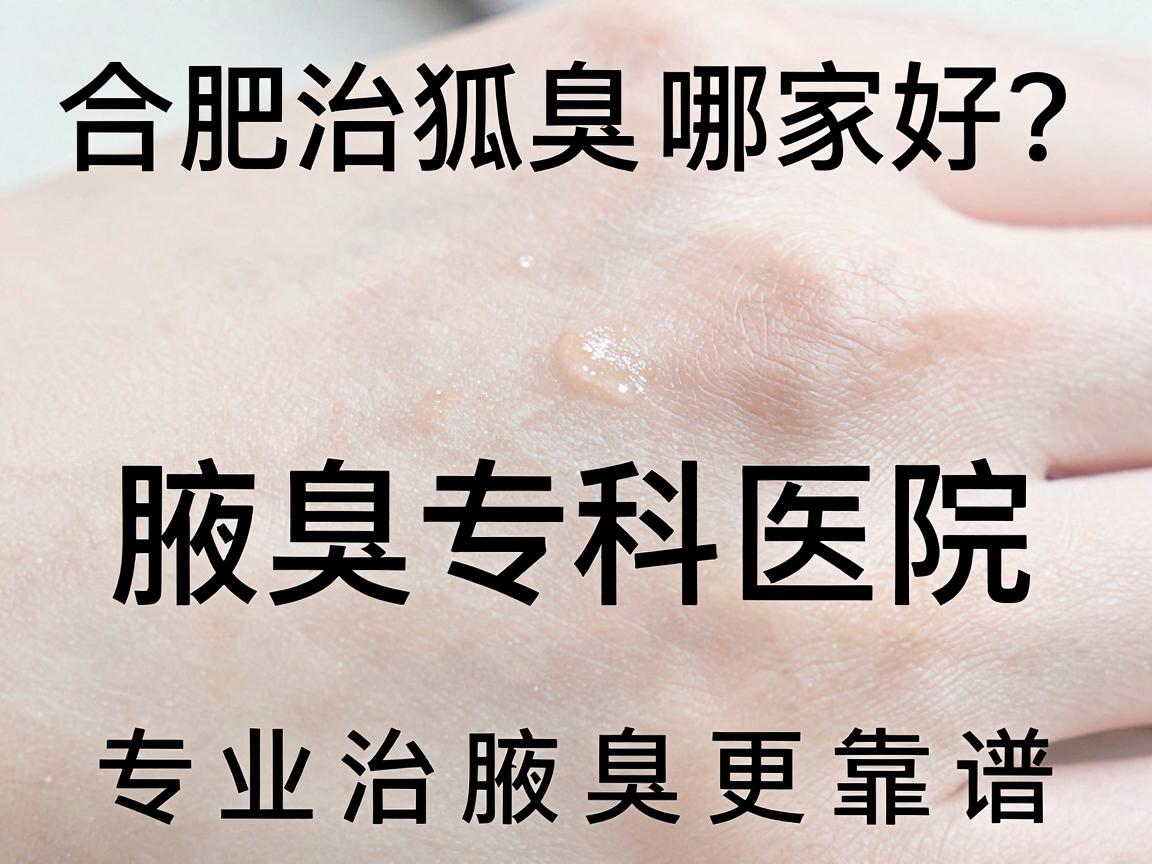 合肥治狐臭哪家好？合肥腋秀腋臭专科医院，专业治腋臭更靠谱