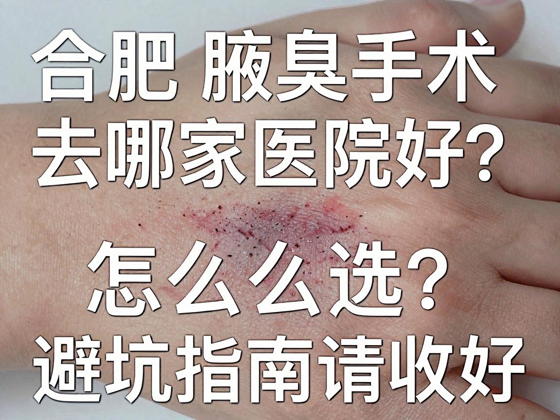 合肥腋臭手术去哪家医院好？合肥腋臭治疗医院怎么选？这份避坑指南请收好