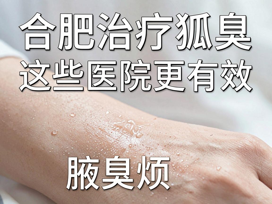 合肥治疗狐臭，这些医院更有效，告别腋臭烦恼的详细攻略