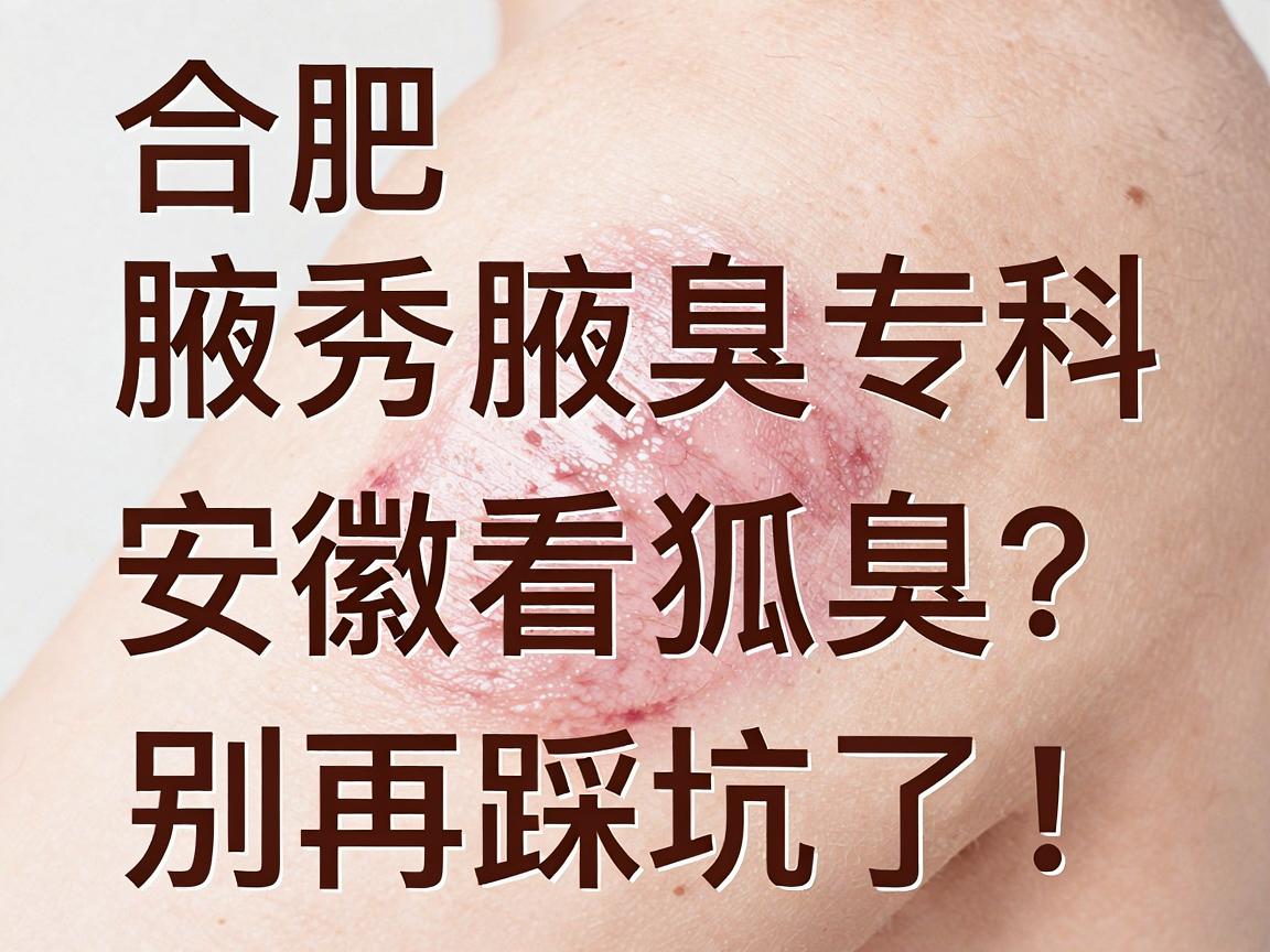 合肥腋秀腋臭专科，安徽看狐臭，哪家医院看狐臭更专业？别再踩坑了！