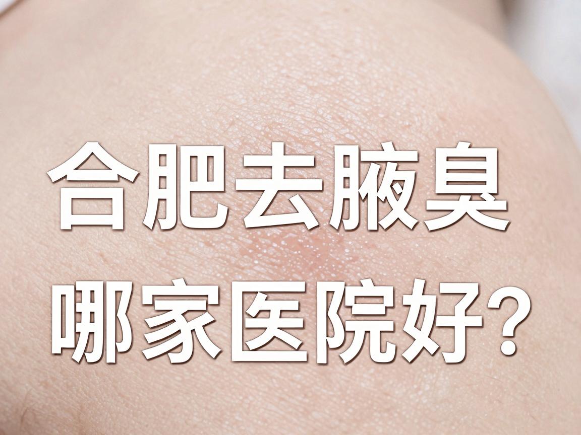 合肥去腋臭哪家医院好？专业解析合肥腋臭治疗医院的选择关键