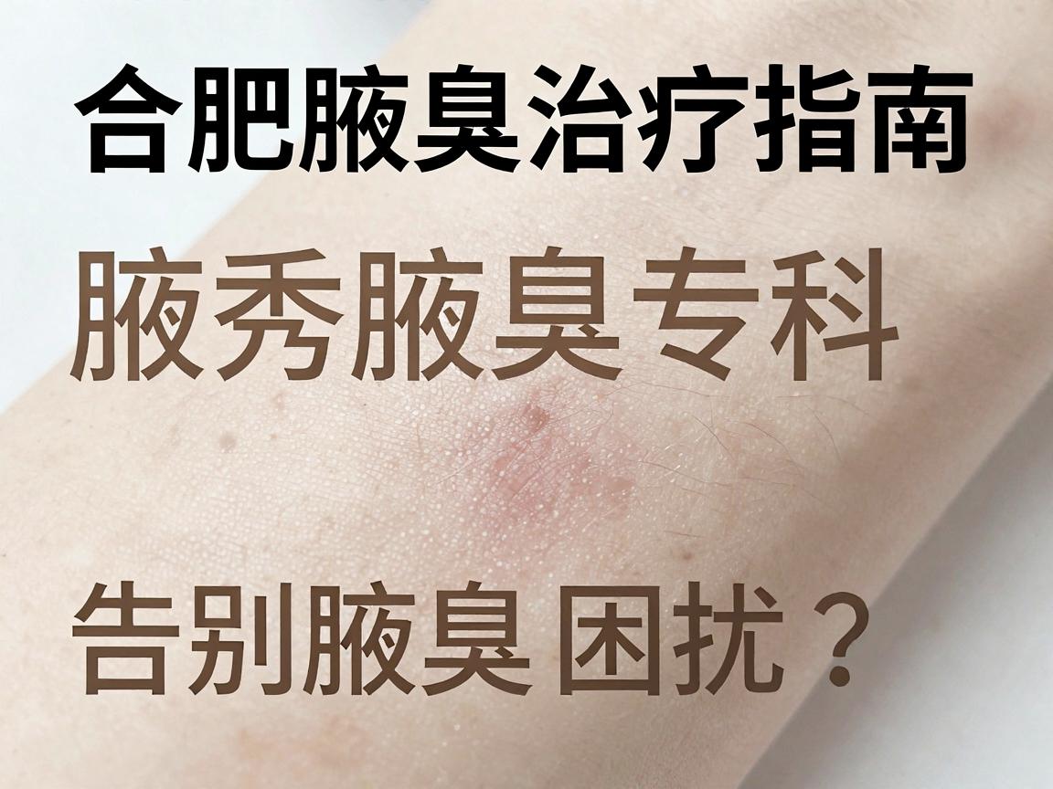 合肥腋臭治疗指南，腋秀腋臭专科如何帮你告别腋臭困扰？合肥腋臭治疗选对方法才安心