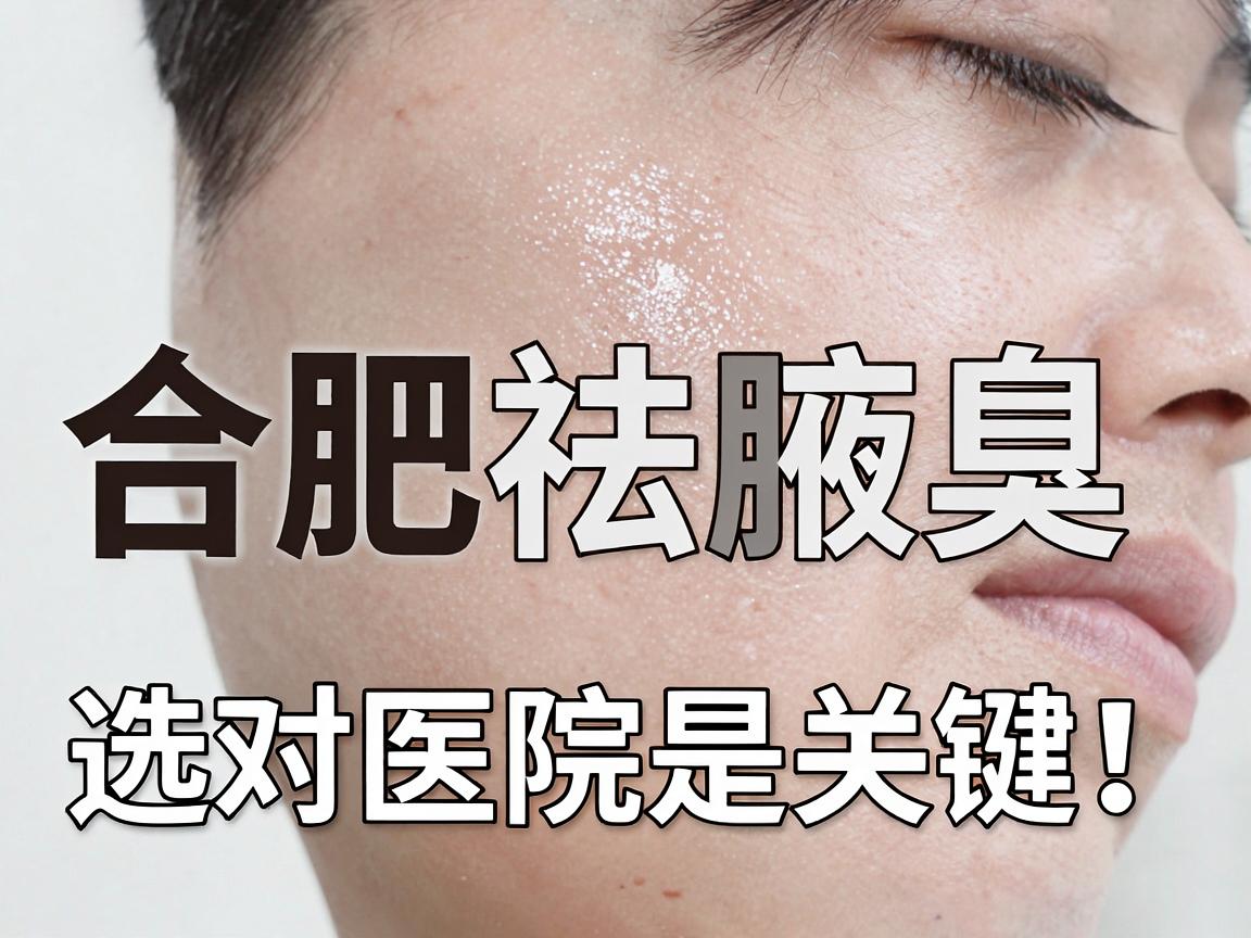 合肥祛腋臭，选对医院是关键！合肥祛腋臭医院怎么挑？看完这篇不纠结