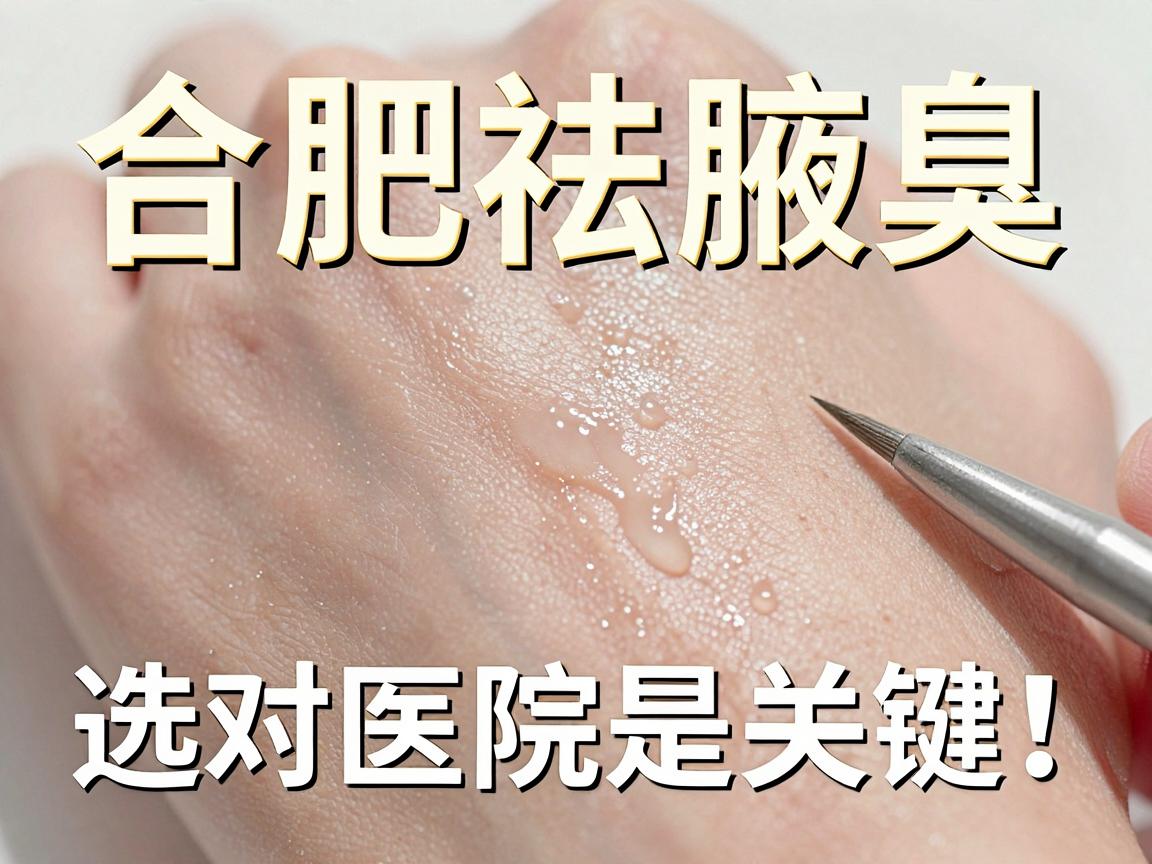合肥祛腋臭，选对医院是关键！合肥祛腋臭医院怎么挑？看完这篇不纠结