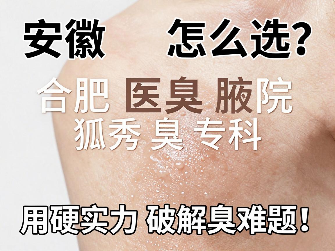 安徽狐臭医院怎么选？合肥腋秀腋臭专科用硬实力破解狐臭难题！