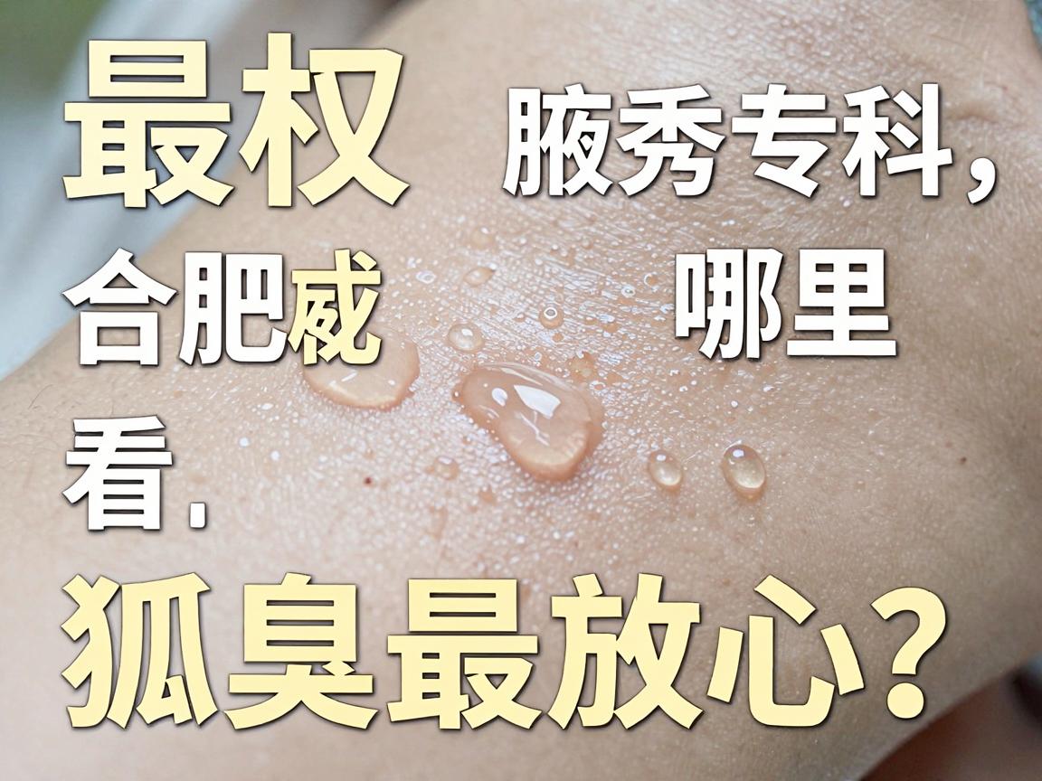 最权威合肥哪里看狐臭最放心？揭秘腋秀专科的破局疗法