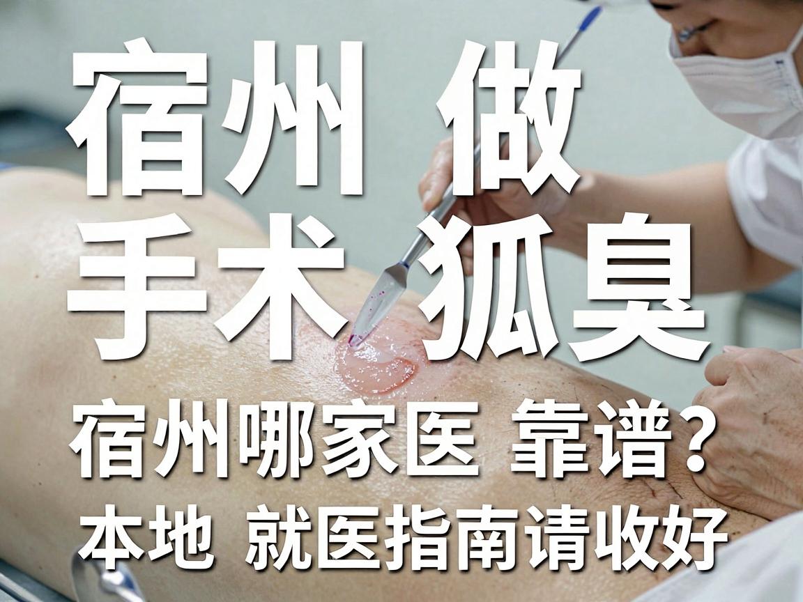 宿州做狐臭手术，宿州哪家医院靠谱？这份本地就医指南请收好