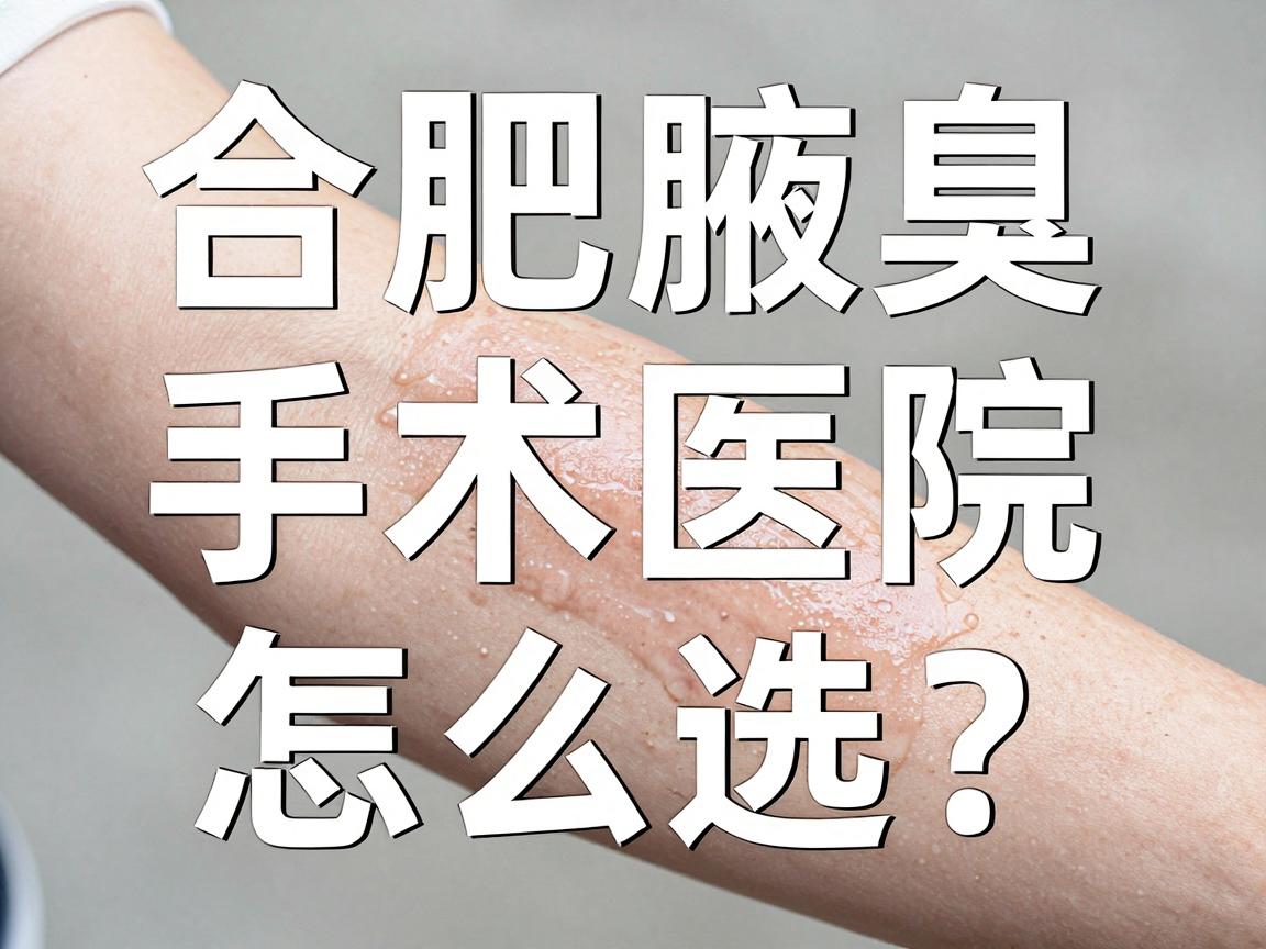 合肥腋臭手术医院怎么选？合肥腋臭专科医院真实测评来了