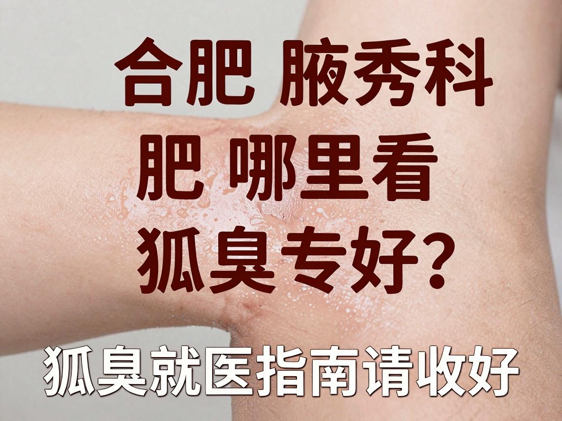 合肥腋秀腋臭专科，合肥哪里看狐臭好？这份狐臭就医指南请收好