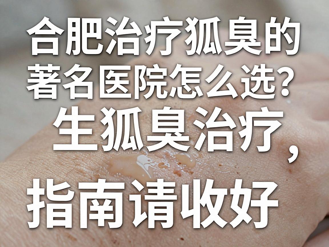 合肥治疗狐臭的著名医院怎么选？这份合肥狐臭治疗指南请收好