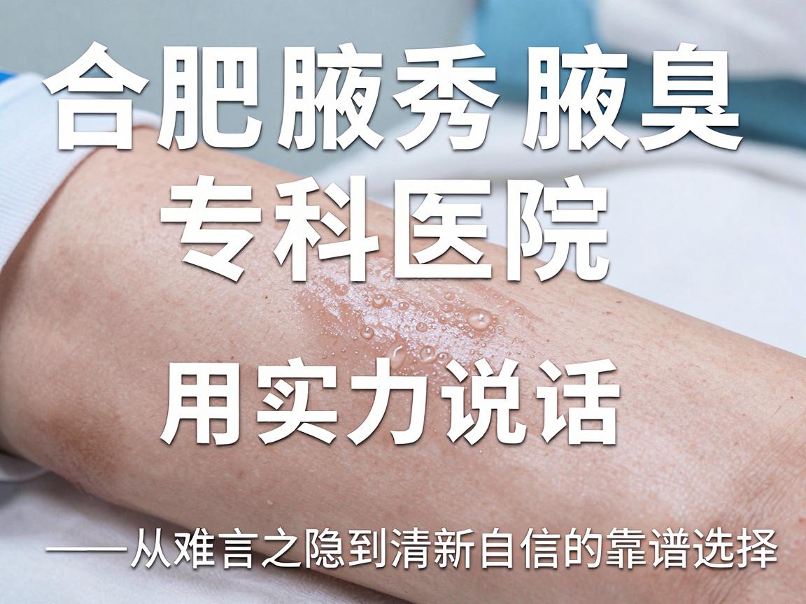 合肥狐臭手术哪家强？合肥腋秀腋臭专科医院用实力说话—从难言之隐到清新自信的靠谱选择